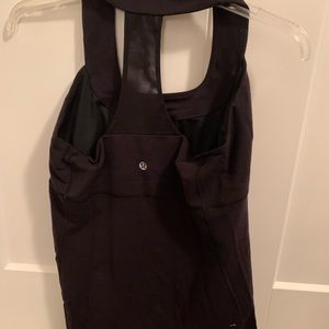 Lululemon black t-strap tank